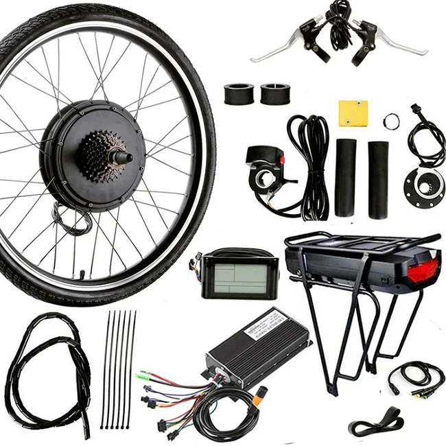 

OEM hot sale 48V 500W ebike kit Rear Motor Wheel LCD display 16" 20" 24" 26" 27.5" 28" 29" Electric bike conversion kit