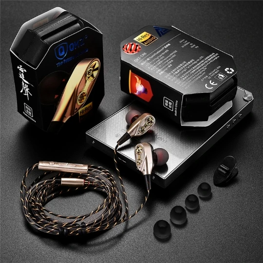 

QKZ CK8 Wired 3.5mm In Ear Earphone Earbuds with Mic, Black