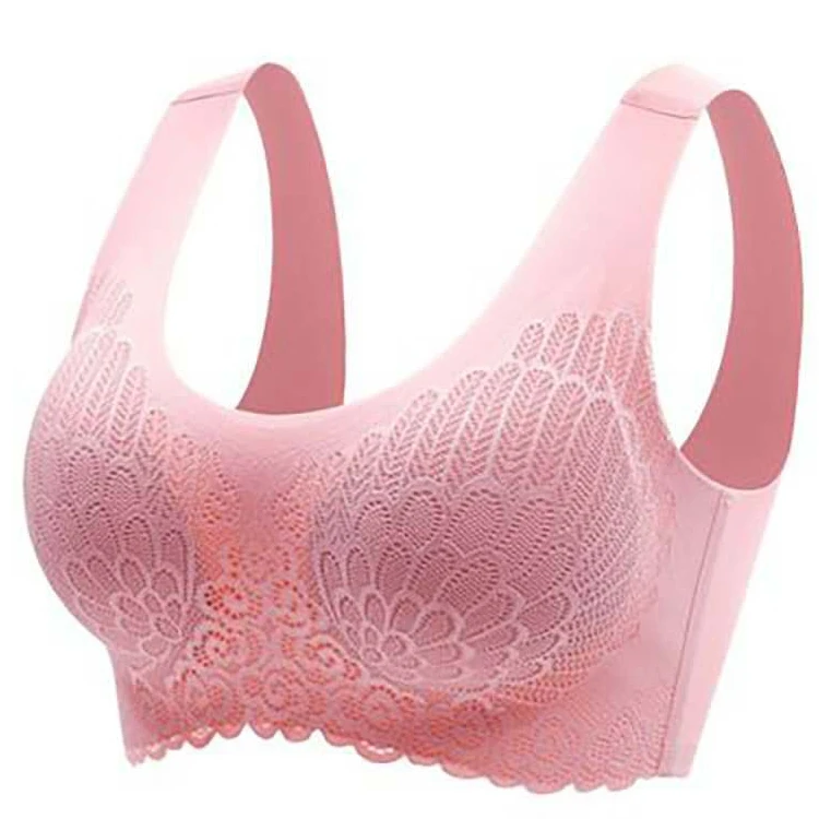 

OEM Soft Lace Solid Color Women Breathable Seamless lingerie sexy Bras Custom 5D Wireless Contour Bra Women Underwear