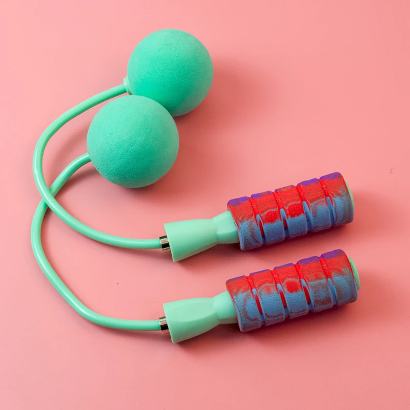 

Custom Logo Pakistan Only Handles Fitness Weighted Metal Wireless Ropeless Skipping Rope Cordless Jump Rope, Pink blue