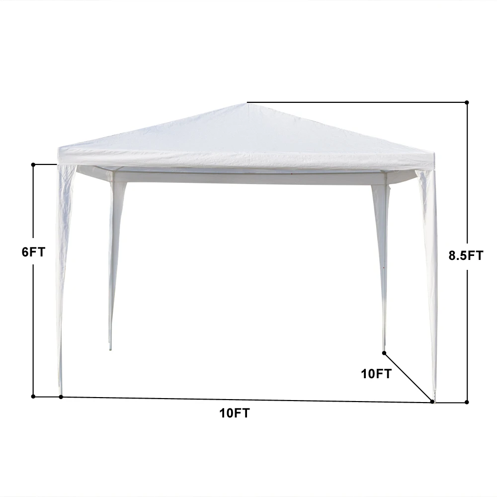 

Waterproof Tent with Spiral Tubes White gazebo tent shed for garden