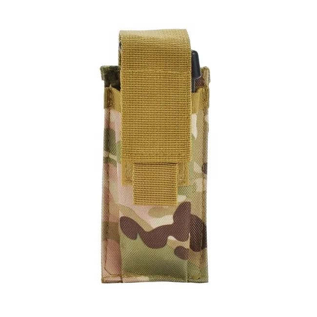 

Outdoor Single Nylon Molle Pouch Holster Hunting Flashlight Pouch Tactical Molle Bag, Black, green, brown, camouflage