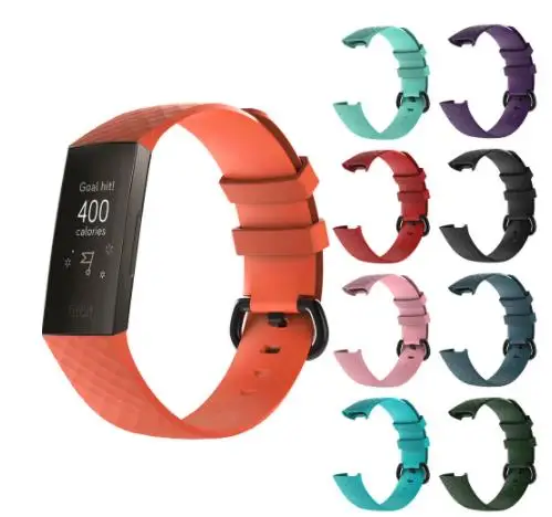 

Outdoor Sport Soft TPU Silicone Replacement Bracelet Strap For Fitbit Charge 3 4 Band Wristband Charge3 Charge4 Smart Watch, Many