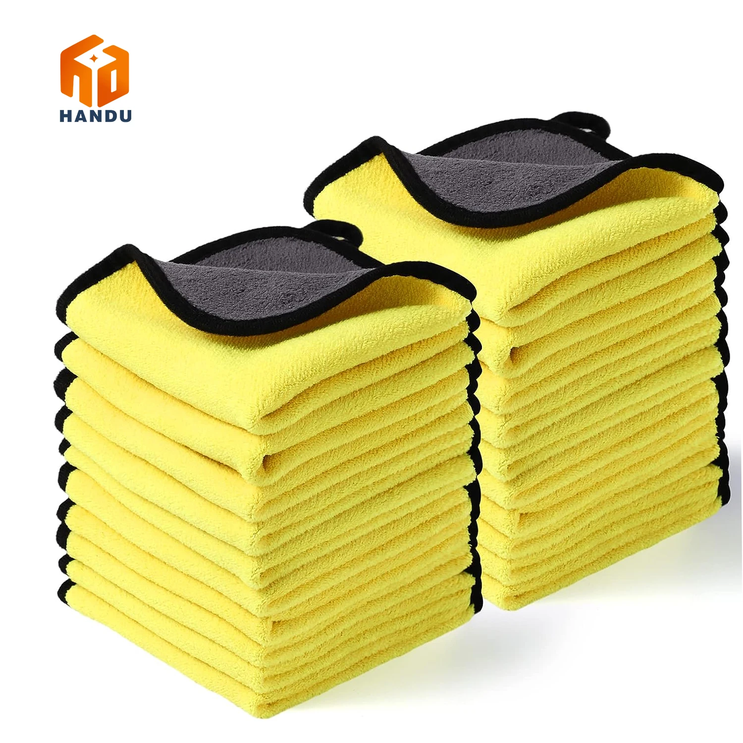 

China supplier wholesale thickened 30*30cm portable car cleaning multi color microfiber towel