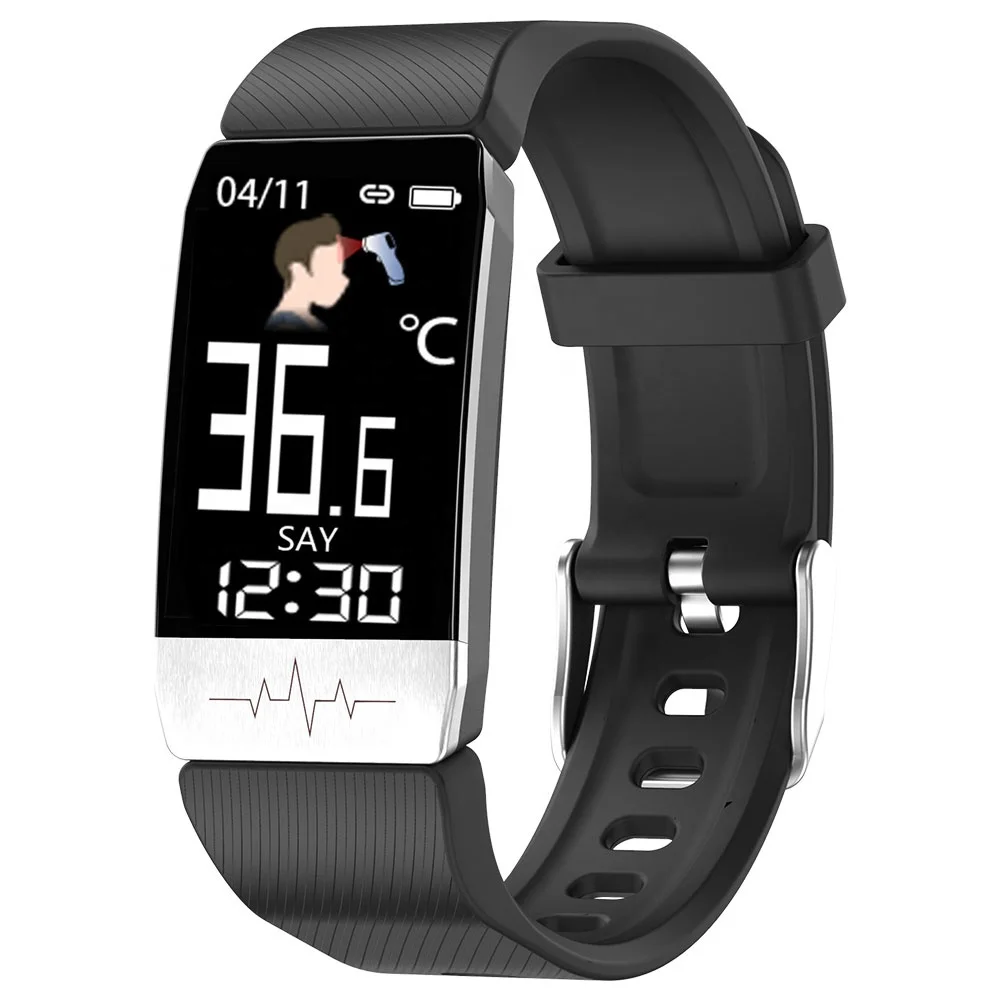 

New Product T1S Body Temperature Fitness BT Bracelet Smart Watch Men