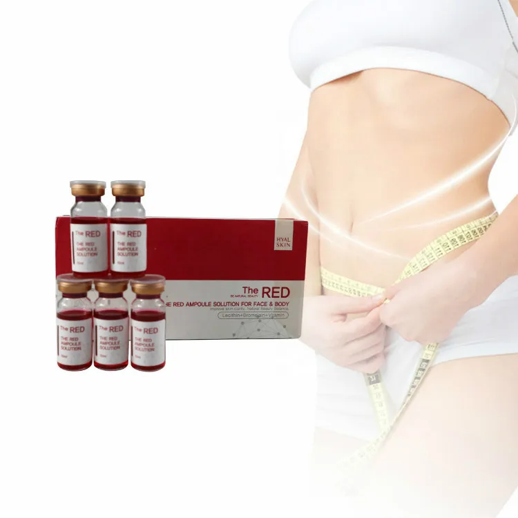 

Red Ampoule Solution Slimming Lipolysis Suit Loss Weight Reduce Dissolve Mesotherapy Fat For Hyaluronic Pen