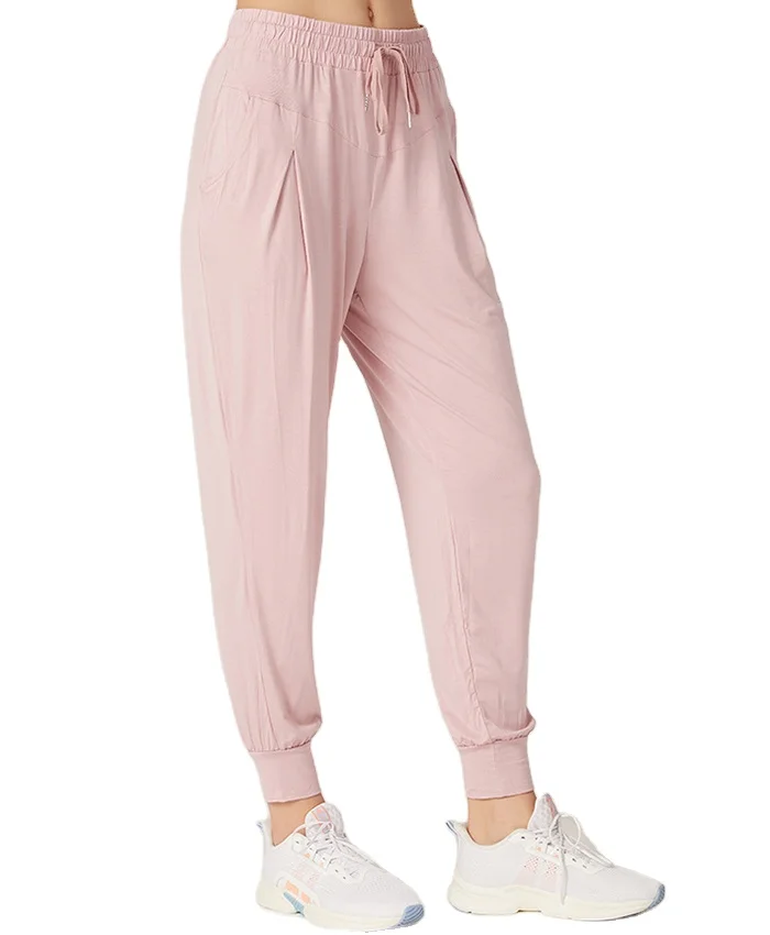 

Women cotton pants wholesale slim fit elastic quick dry running sports track pant, Picture