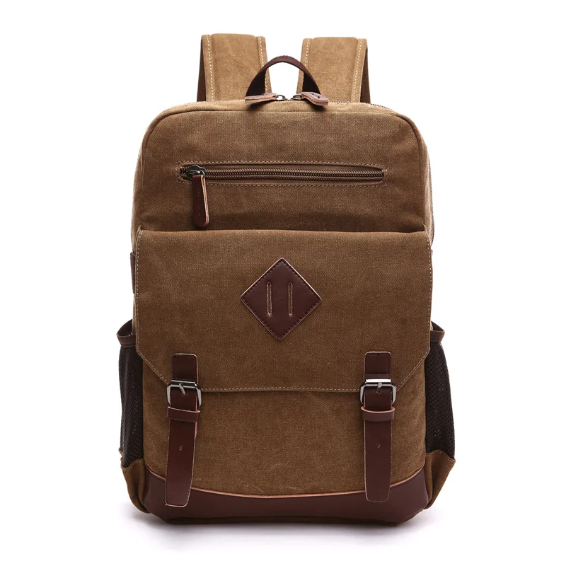 

Business Mens Vintage Backpack School Laptop Bag Hiking Travel Rucksack bag hiking Canvas school backpacks, 5 colors