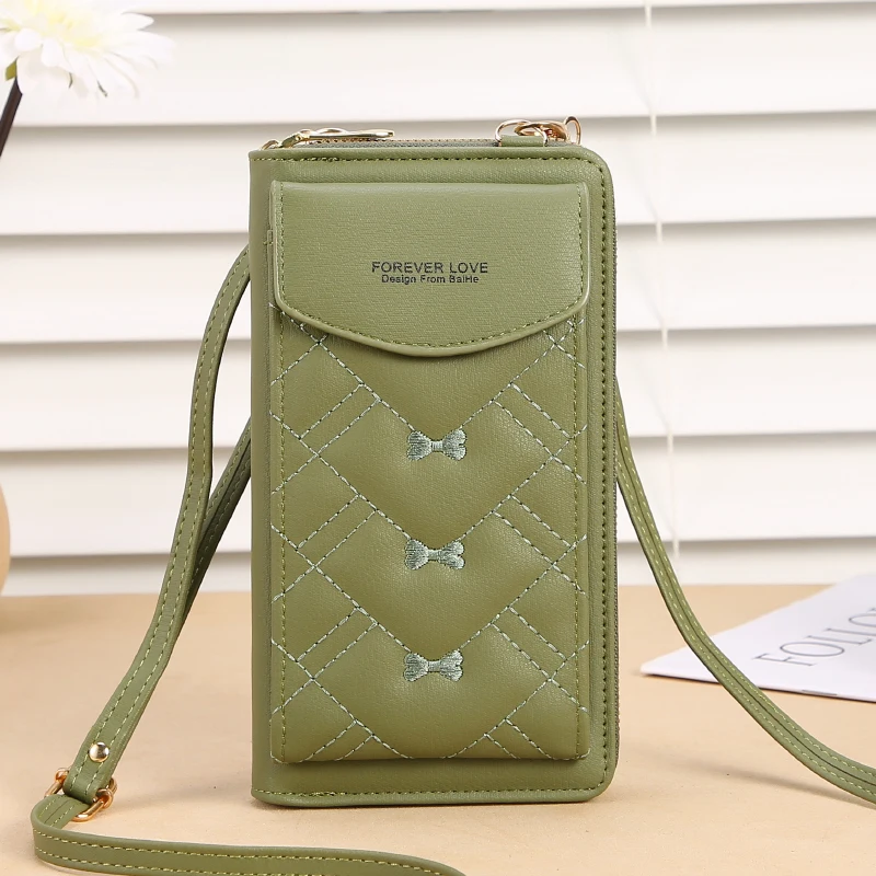 

New Zipper Phone Bags Fashion Women Designer Phone Wallets Shoulder Crossbady Bag For Ladies PU Leather Female Mini Handbags
