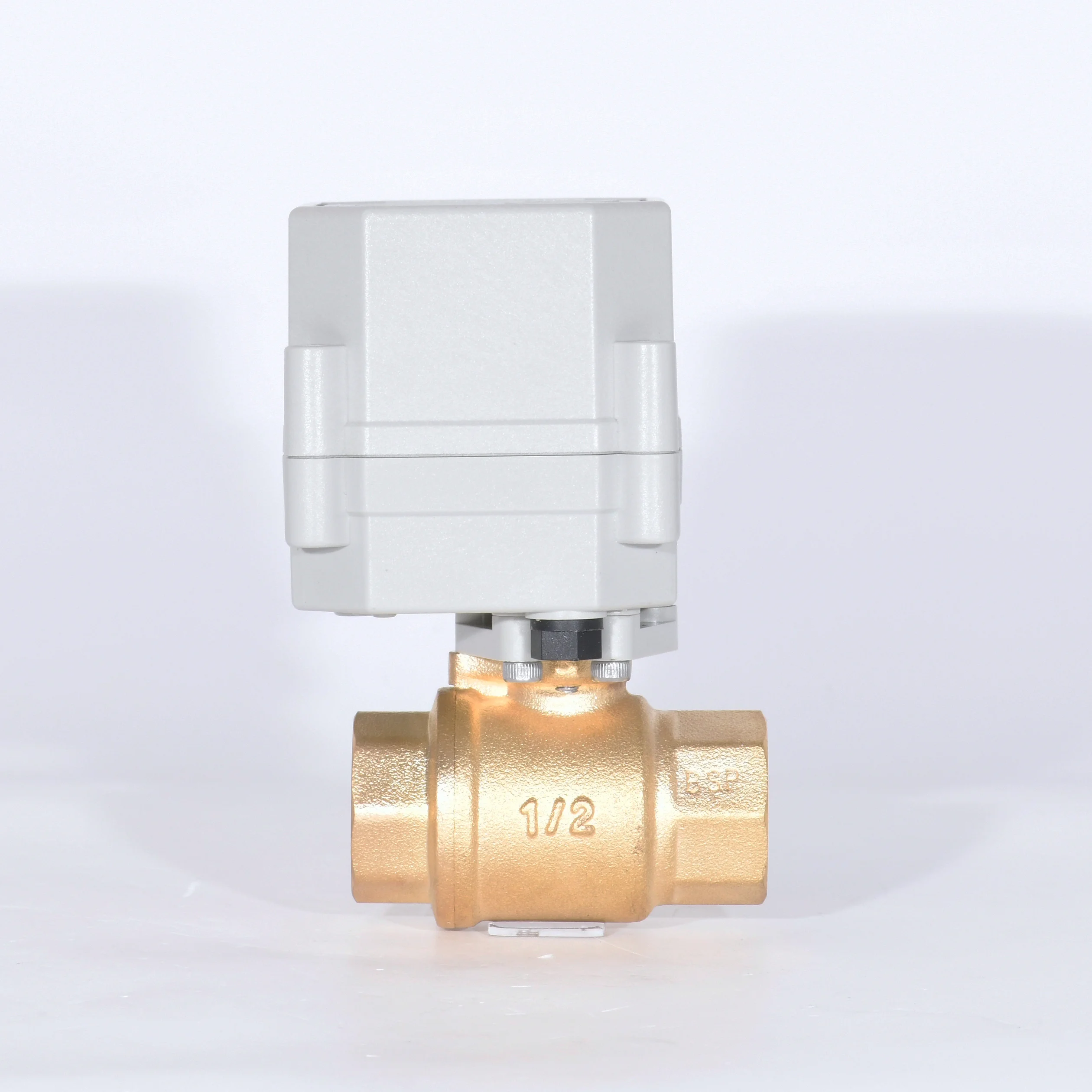 Mini A20-T15-B2-C 2-way DN15 1/2" 12v Brass Motorized Gas Ball  Valve