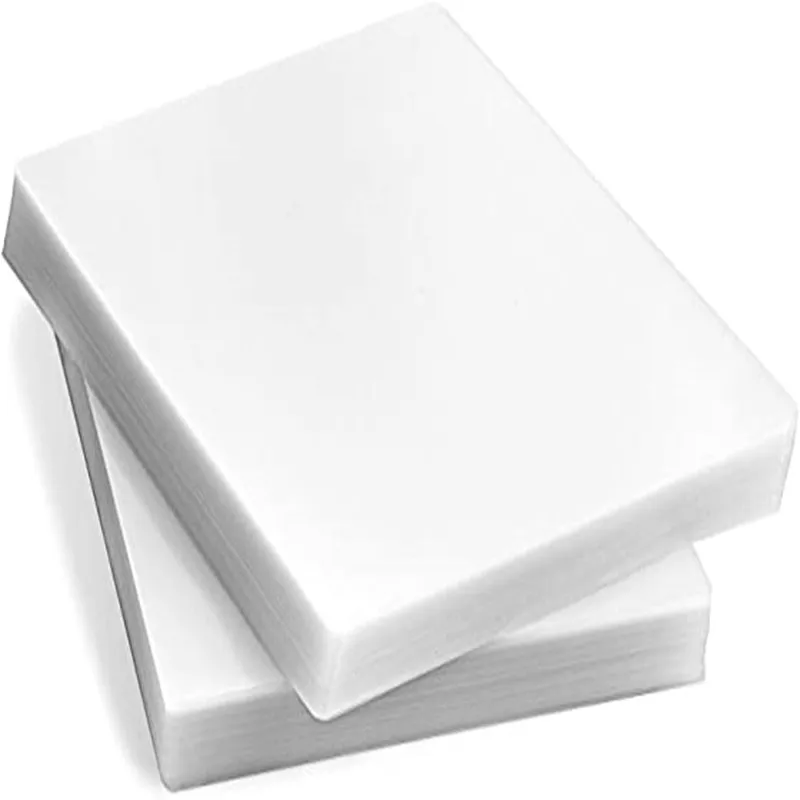 Adhesive Glossy Transparent PET Book Lamination Sheet Film in A3 75mic 100packs