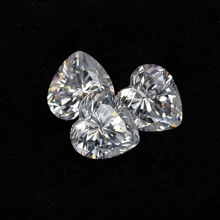 

Double jewelry VVS1 D color heart shape loose Moissanite stone diamond with GRA certificate