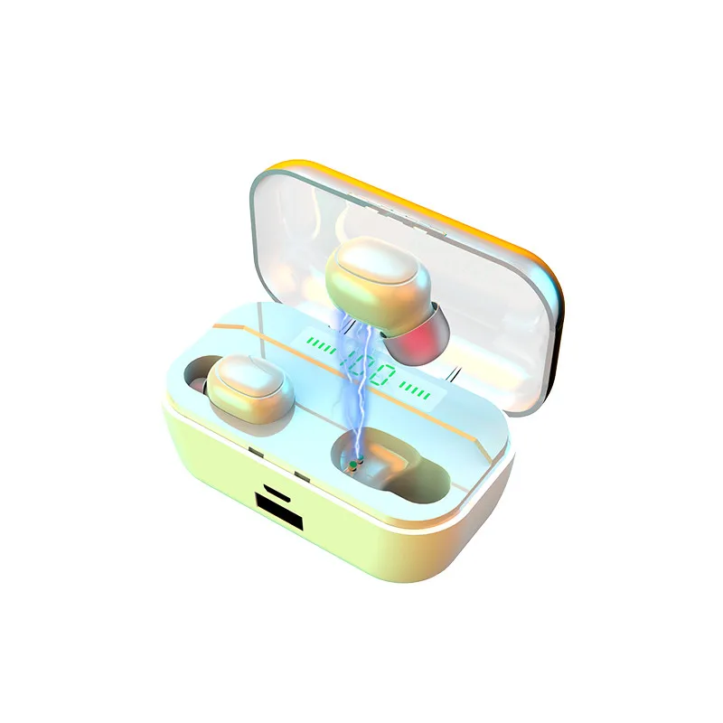

Mixed Colors Smart Control TWS Earbuds with Power Display for Game