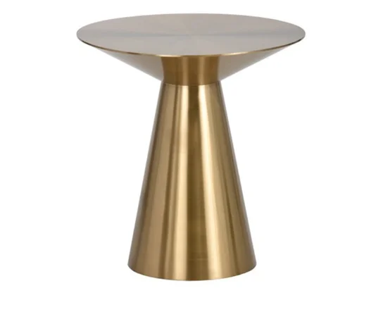 Hot Sale New Design Gold Side Table Modern Golden Stainless Steel Round ...