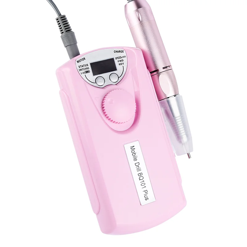 

Wireless Rechargeable Manicure Drill Nail Polisher Battery Operated Nail Drill, Pink