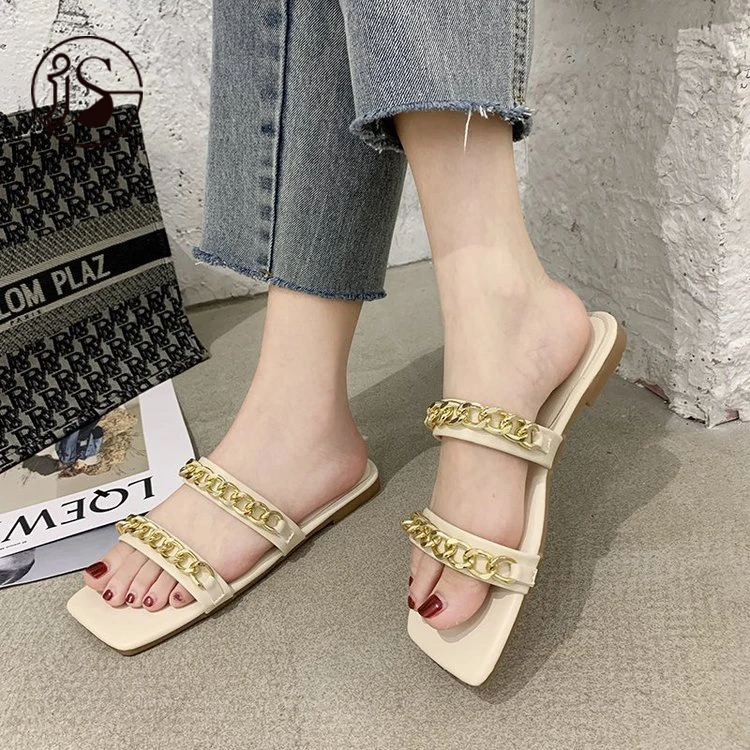 

2021 new fashion square head slippers custom logo casual comfort slipper shoes lightweight anti slip slides, Customized color