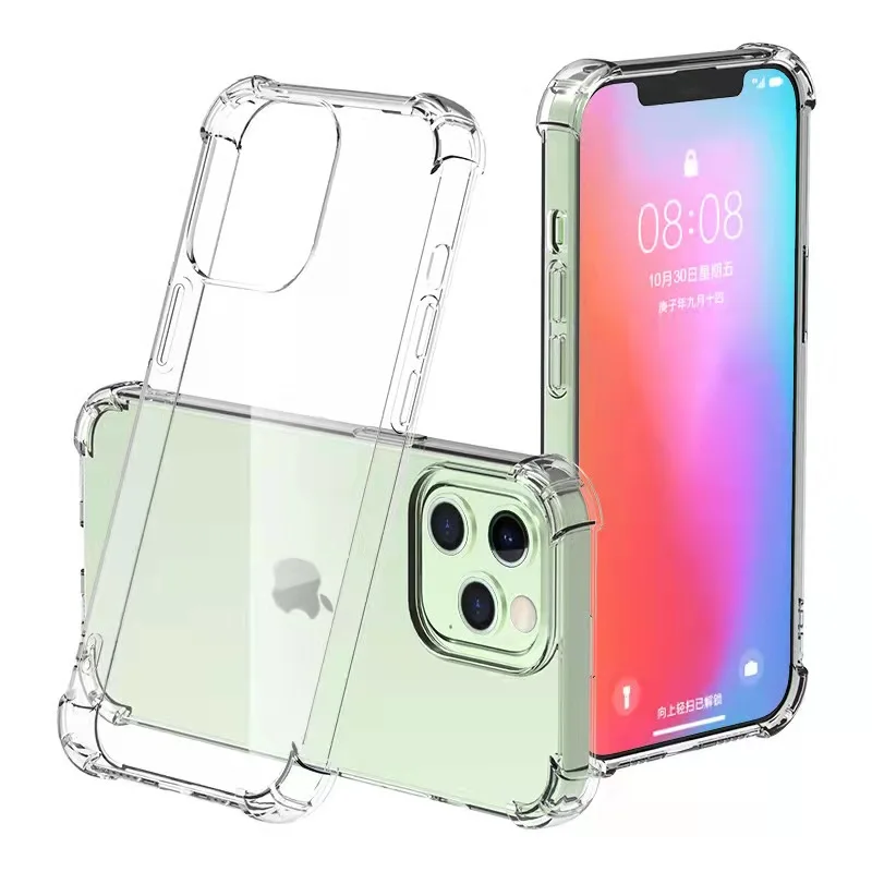 

Shockproof transparent clear TPU cheap phone case for iphone 11 12 13 pro mini max