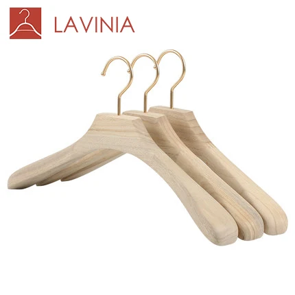 

Wholesale natural Camphor wood adult suit coat trouser hanger non slip manufacturer hangers for cloths