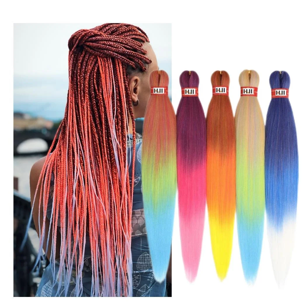 

Queen Braid Flame Retardant 52inch Women Kids Hair Extension Expression Pre Stretched Yaki Braiding Hair