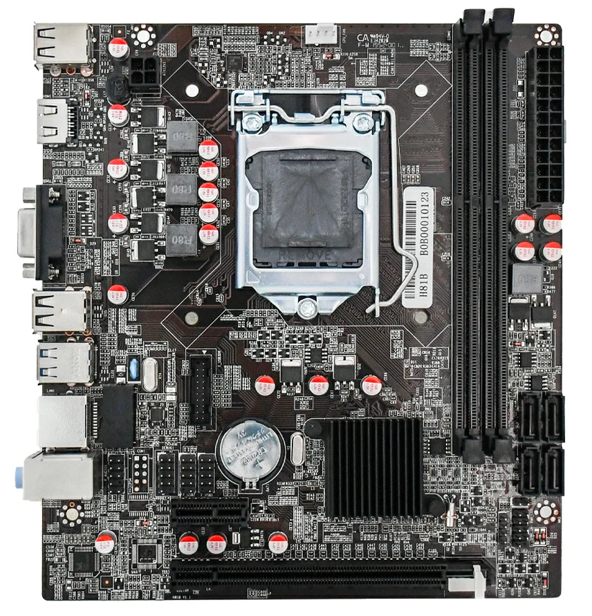 

Computer ATX 2*DDR3 RAM logic board gaming pc motherboard main board 1150 LGA H81