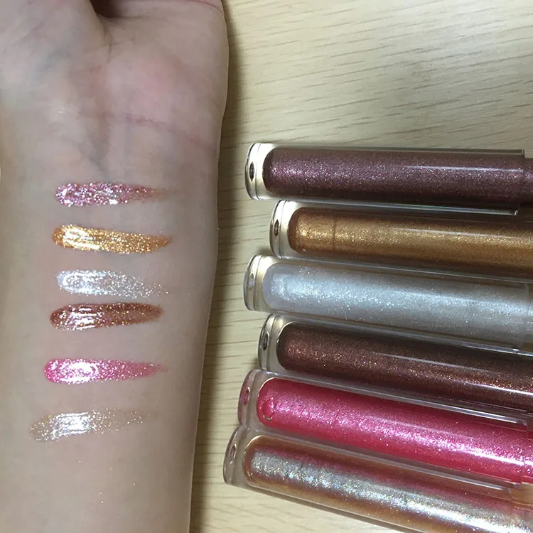 
glitter shiny lip gloss with your own brand high shiny lipstain 