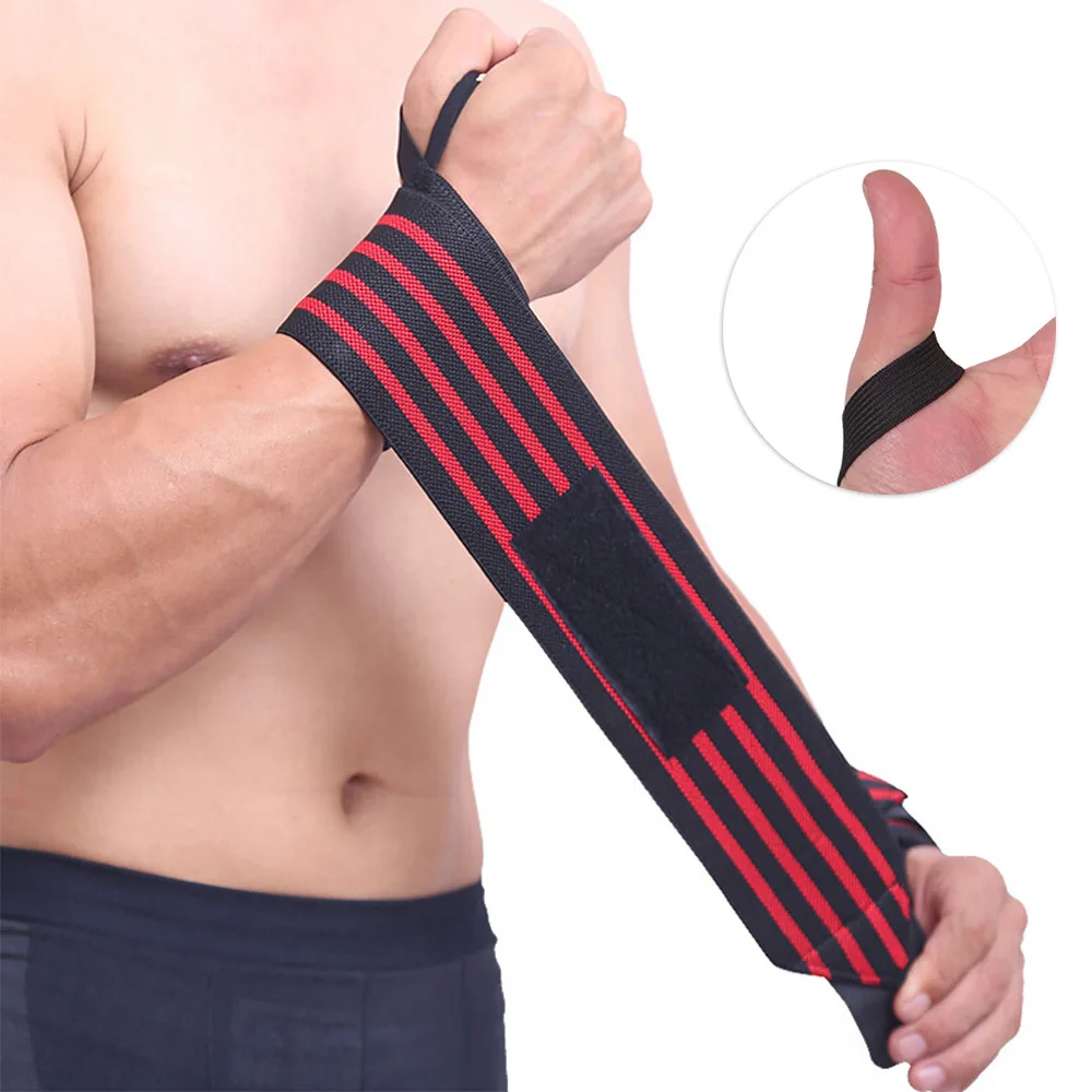 

Custom Logo Body building Power Lifting Wrist Supports Assist Straps Grip Strength Weightlifting Gym Wristband Wrist Wrap, Customized