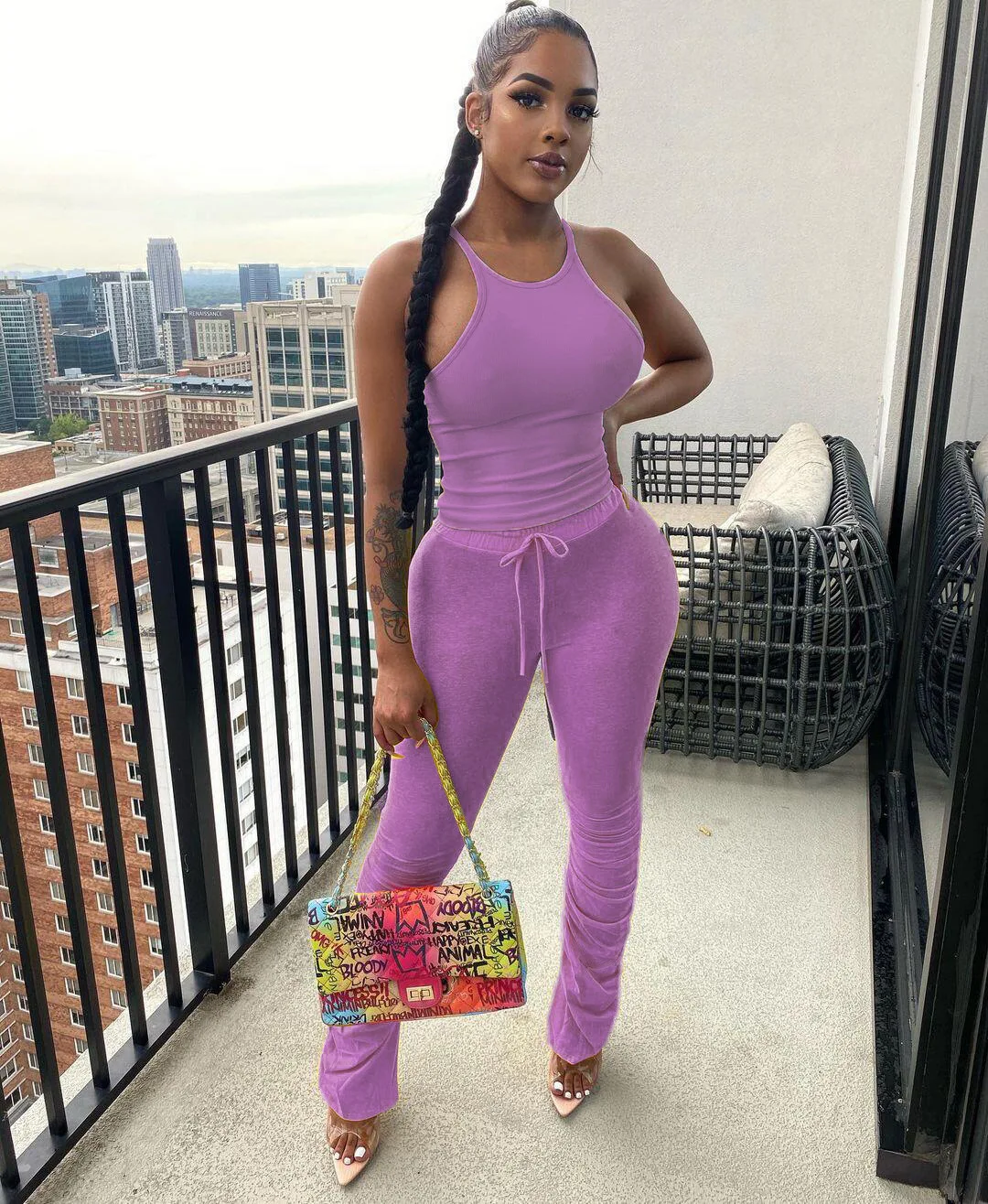 

Summer new fashion clothes women new sexy straps pleated women 2 piece set