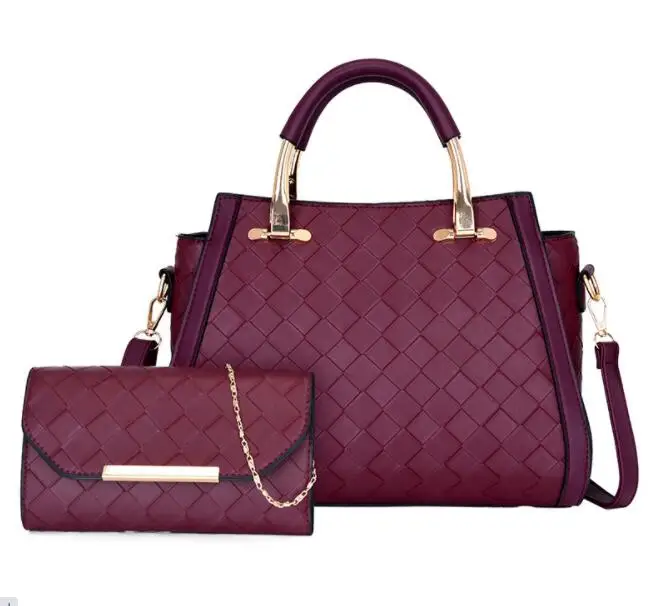 

Handbags Set New Design Handbags For Women PU Ladies Embroidered Fashion Shell Bag