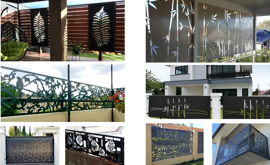 Factory Price Outdoor Laser Cutting Fence And Gate Buy Corrugated