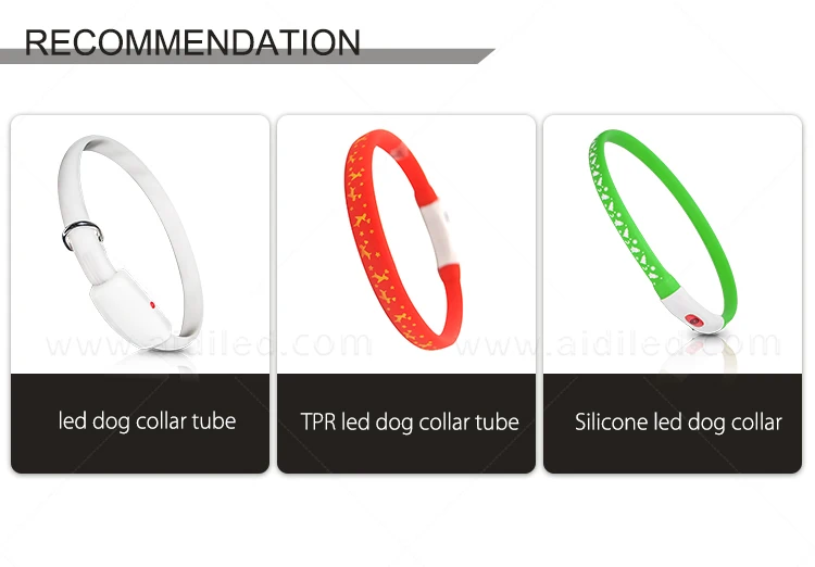 product-AIDI-LED nylon with mesh USB rechargeable battery shining dog collar-img