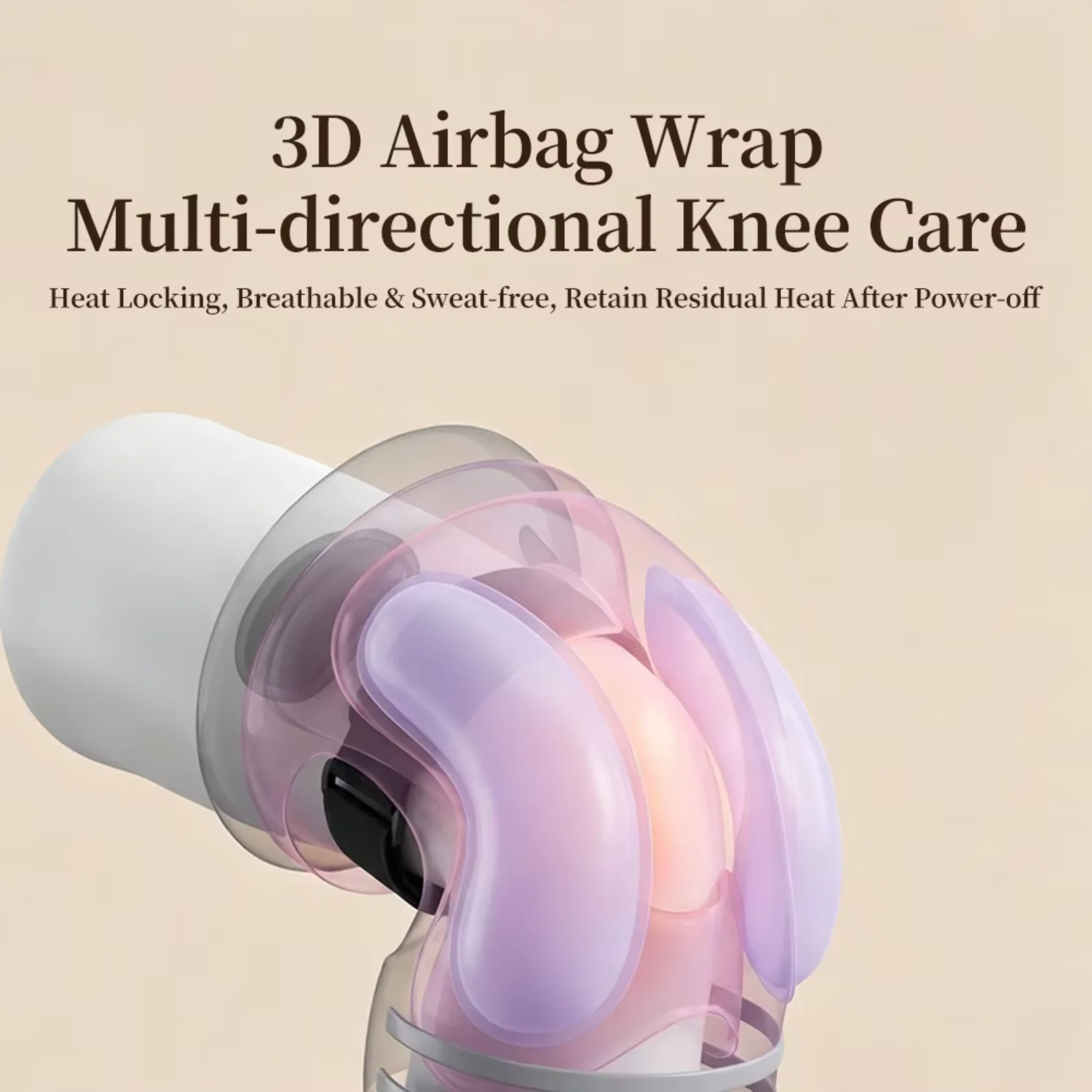 Cheap Sale Wireless Knee Airbag Compression Cycle Massager With Heating and Vibration