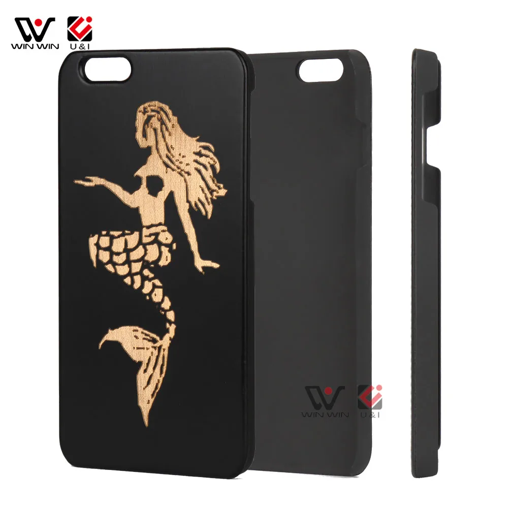 

Real Solid PC Frame Black Wooden Phone Case Wood Phone Case for iPhone