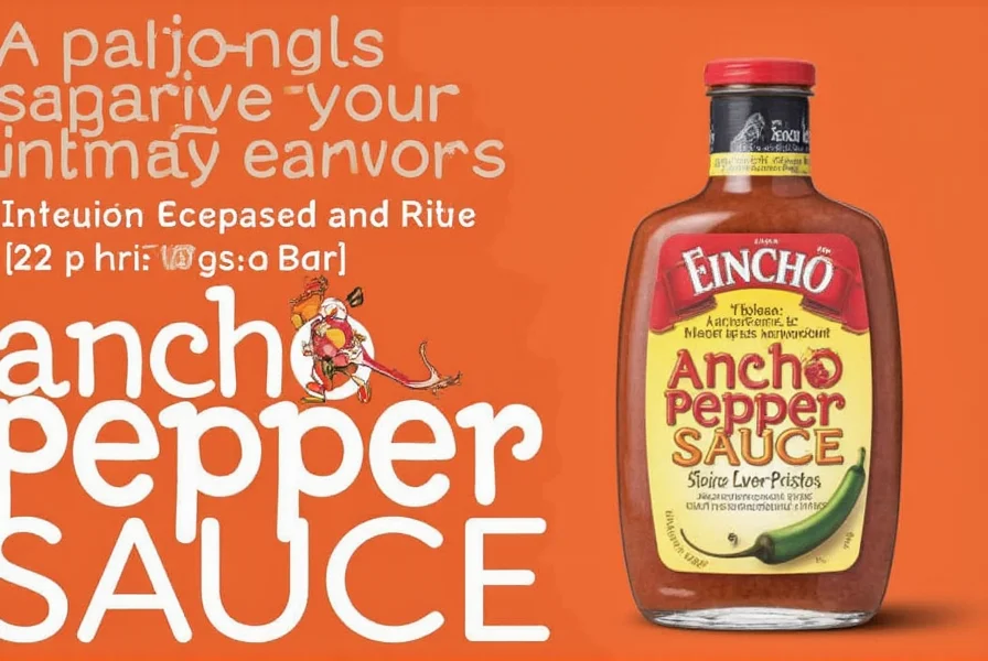 Ancho pepper sauce on a table with other spices