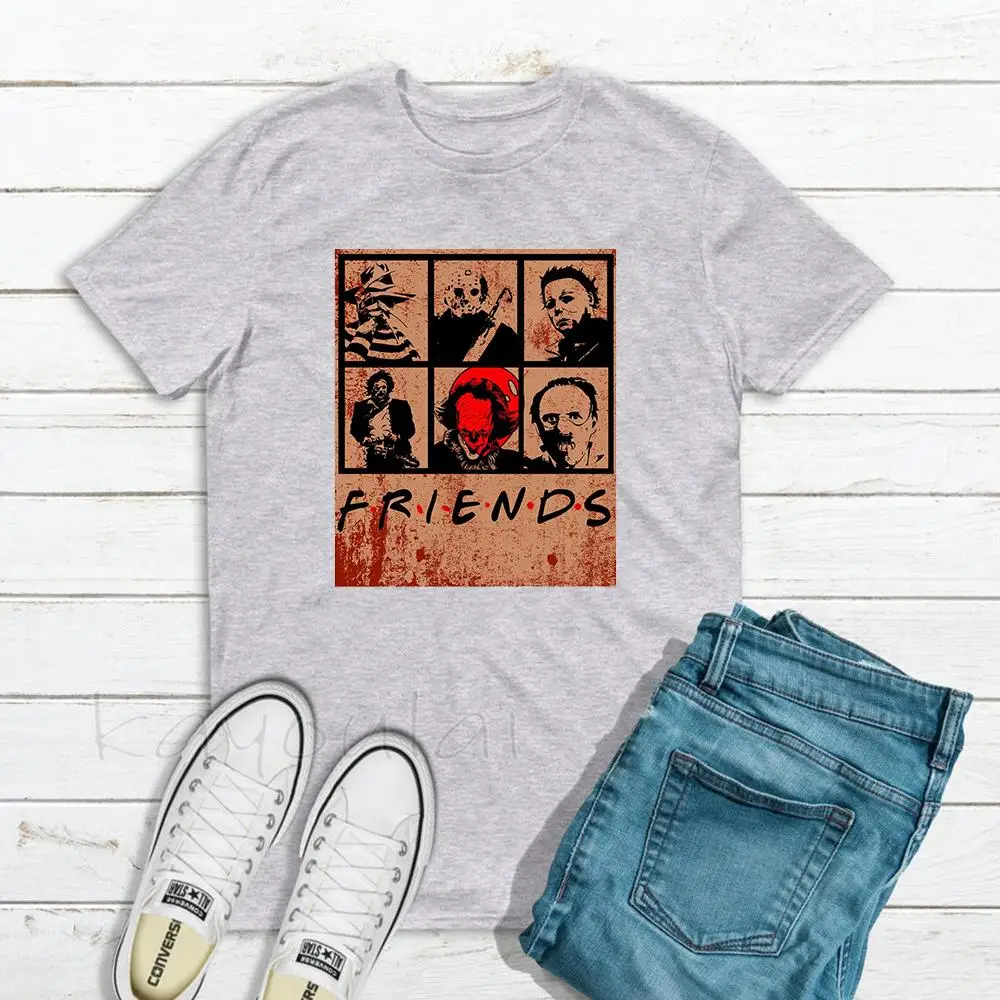 

Nightmare Halloween Horror Movie Friends Women T Shirt