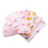 Printed double layer gauze muslin organic bamboo cotton baby swaddle wrap travel blanket baby blanket