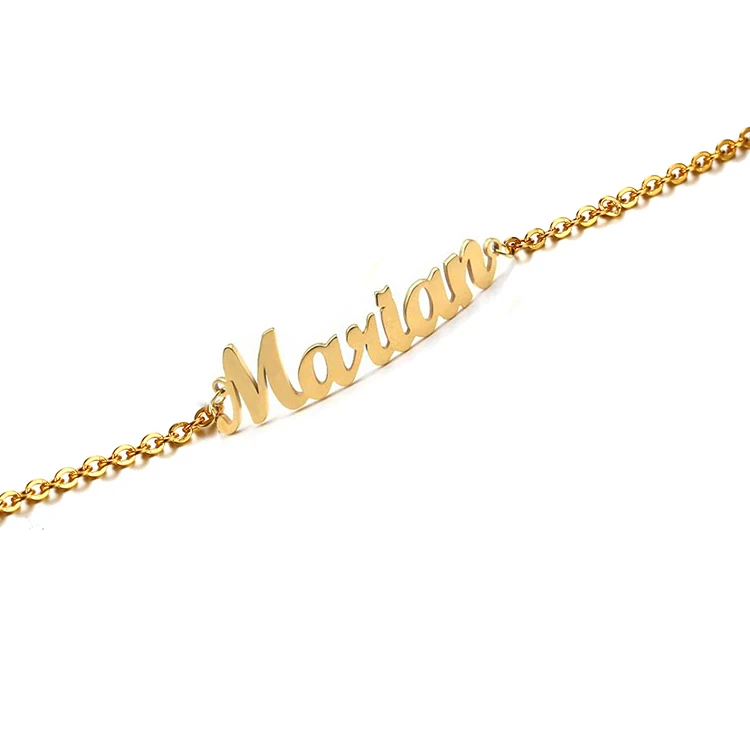 2019 New Arrivals 18k Gold Plated Stainless Steel Personalized Name