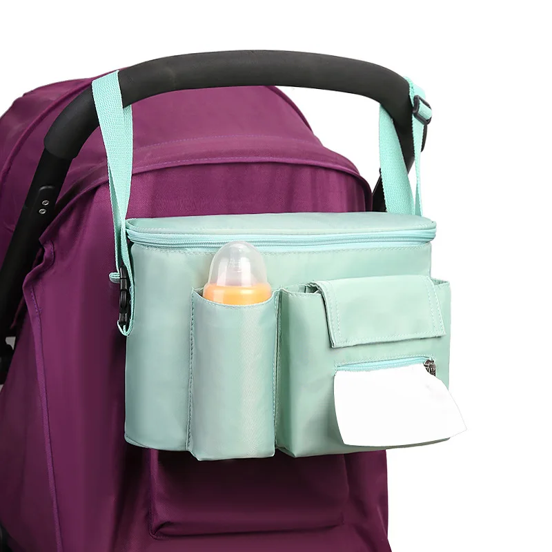 

Large Capacity Baby Multifunctional Portable Cloth Mom Diaper Bag Outdoor Travel Hanging Carriage Infant Care Organizer, Picture