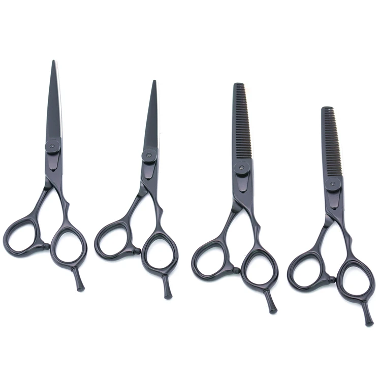 

Kelo barber scissors set wholesale black hair thinning scissors hairdressing scissors