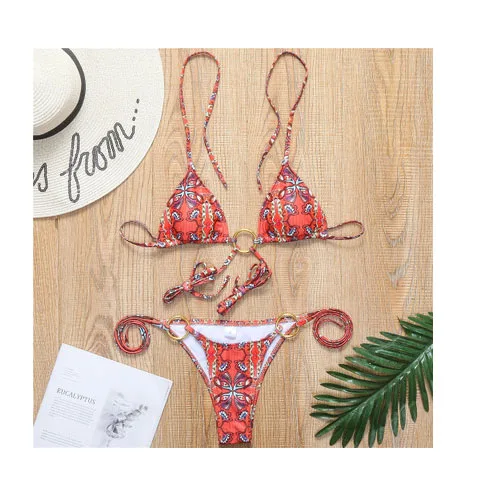 

2020 Hot Sale SwimsuitsSexy Strappy Bikinis Woman Swimwear Beach Wear Ladies Swimwear