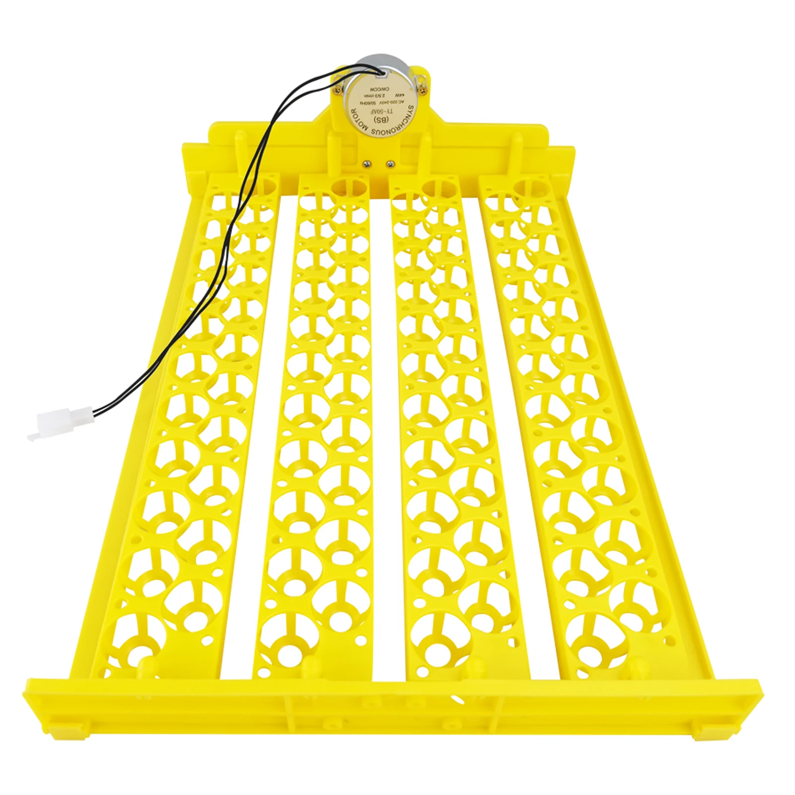 

Automatic Egg Tray Four Leaf Flower Automatic Egg Turning Tray Incubator Tray for 88 bird eggs, Yellow