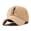 Embroidered letters HELLO corduroy baseball caps Men and women outdoor simple shade sports hat