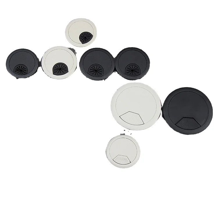 Toco Plastic Flexible Round Desk Grommet Cable Management Box for Office Bathroom & Bedroom-Easy Installation