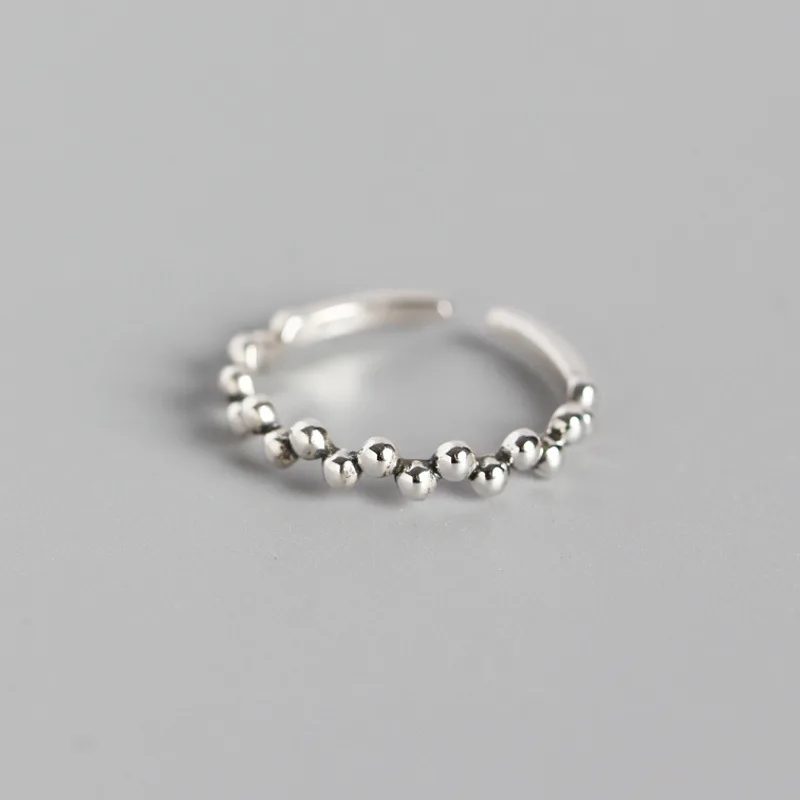 

Dylam Minimalist Ring 925 Sterling Silver For Men Blanks Accessorie Women Finger Design Jewellery Split Beaded Stylish Rings