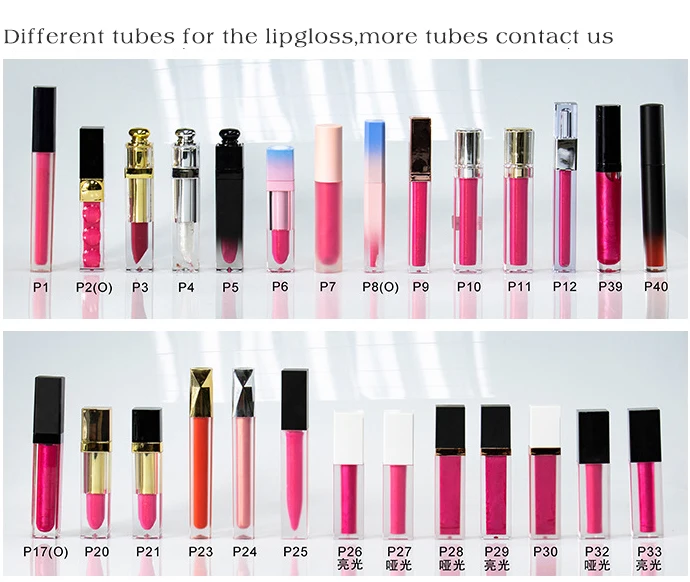 Low MOQ Customized Cosmetics Packaging Luxury Lip Gloss Boxes Matte Lipstick Kit Private Logo Lipgloss Gift Set