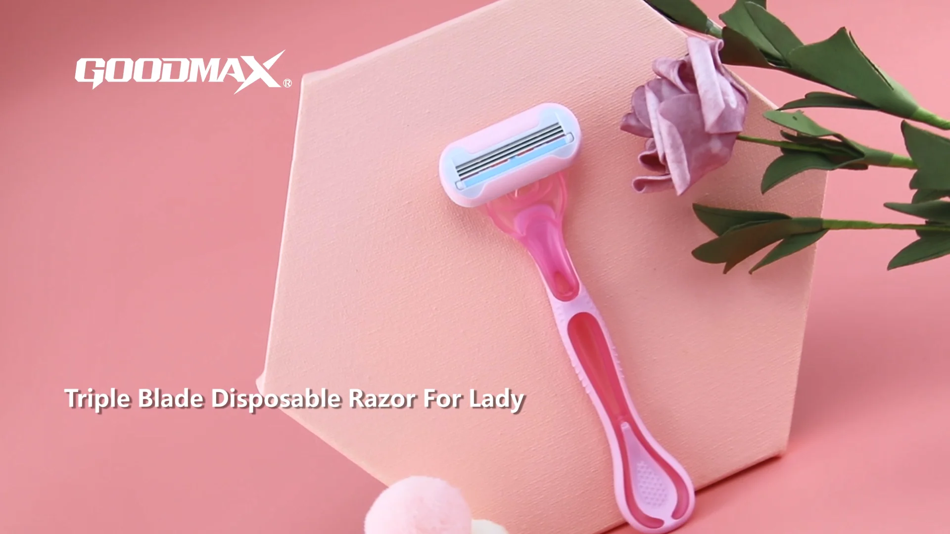 Goodmax Triple Blade Disposable Pivoting Head Shaving Razor Women's