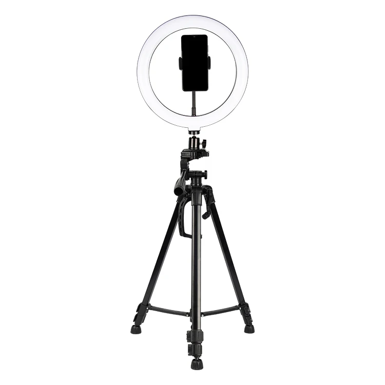 

10 Inch dimmable 3366SA Light Weight Selfie LED Ring Light with Tripod Stand for live stream make up