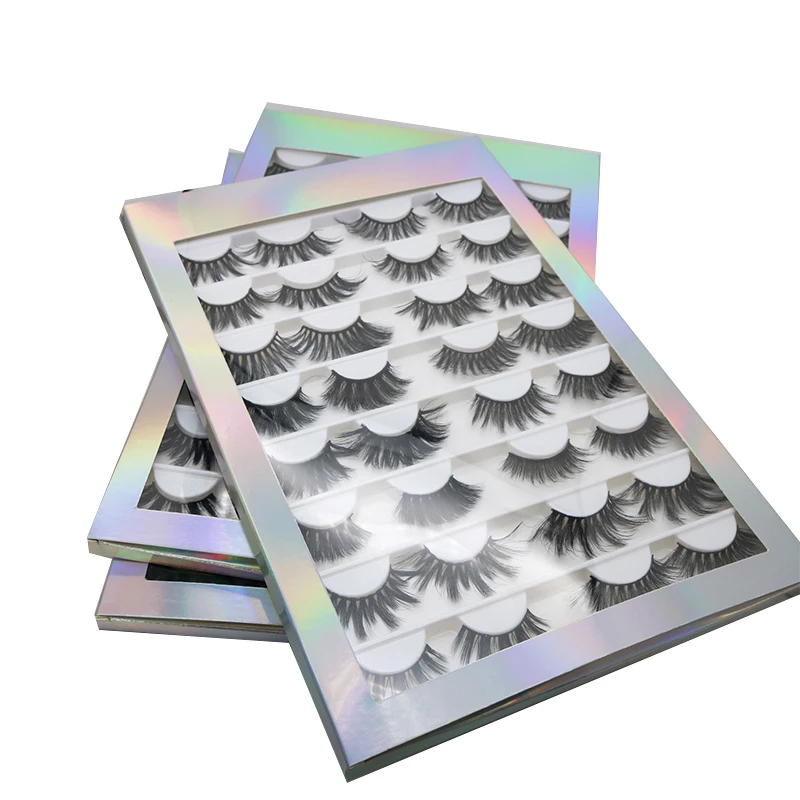 

Hot mix 16 pairs hand made mixed styles 3d faux mink eyelashes lashes wholesale vendor bulk multi pack eyelashes, Natural black