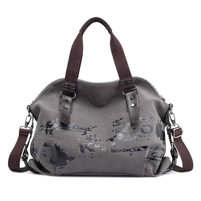 

Casual messenger bag portable fashion women's New Korean single shoulder bag contrast canvas bag, Customizable