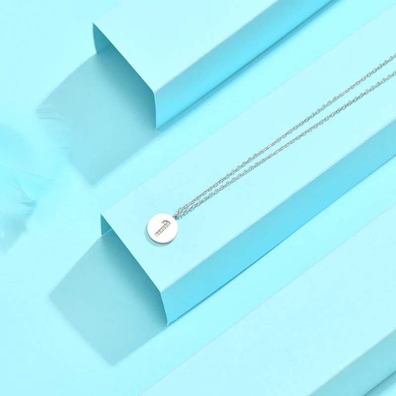 

Birthday Party Jewelry 0-9 Numbers Pendant Necklace 925 Sterling Silver Brushed Lucky Numbers Gift