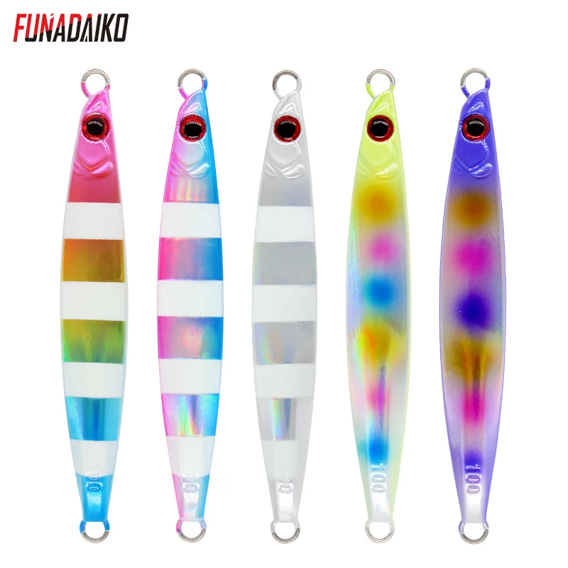 

FUNADAIKO jig New High quality 70g 100g 150g 200g saltwater casting slow pitch jig fishing lead metal hard lure artificial fish